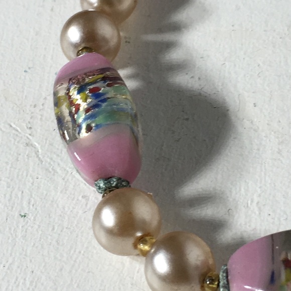 Vintage Glass Beaded Japan Signed Faux Pearls - Picture 4 of 8